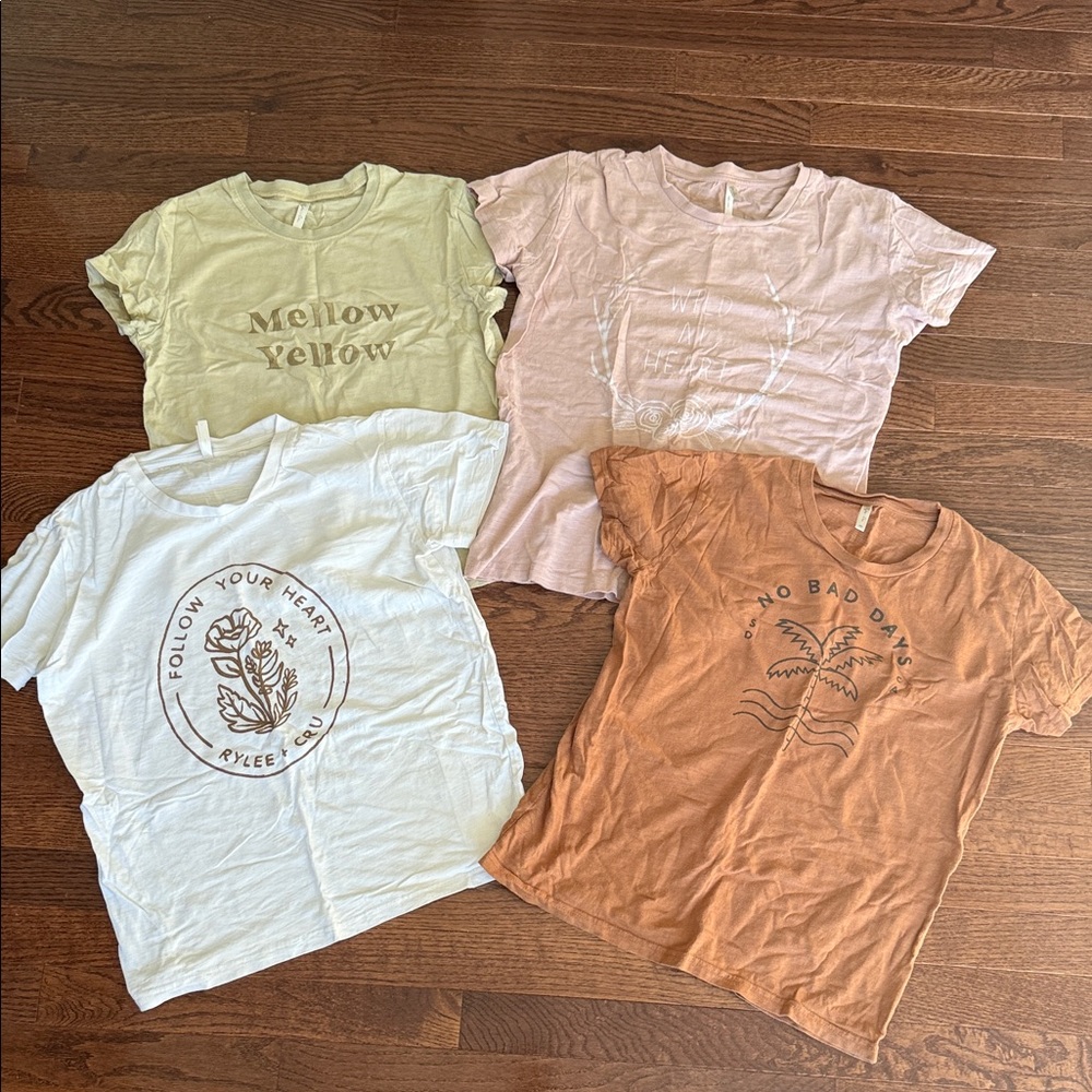 Rylee and Cru lot of four women’s shirts - XS and small